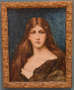 Tête de jeune fille aux cheveux roux by Jean-Jacques Henner