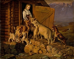 The Animals are given Salt by Johann Siegwald Dahl