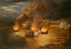 The Attack on Shipping in Tripoli, 24th January 1676 by Willem van de Velde the Elder