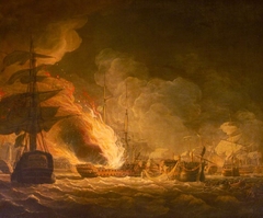 The Battle of the Nile, 1st August, 1798 by John Thomas Serres