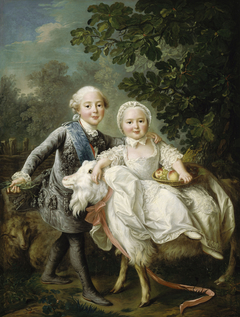 The Count of Artois and his sister Clotilde by François-Hubert Drouais