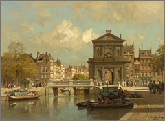 The Delfste Poort in Rotterdam by Johannes Christiaan Karel Klinkenberg