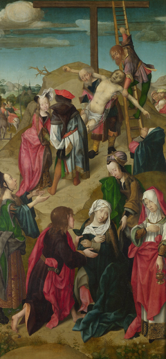 The Deposition: Right Hand Panel by Master of Delft