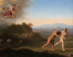 The Expulsion from Paradise by Cornelius van Poelenburgh