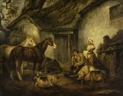 The Farmyard by George Morland