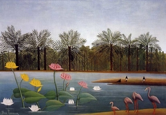 The Flamingoes by Henri Rousseau