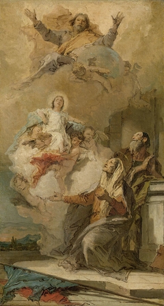 The Immaculate Conception (Joachim en Anna receiving the Virgin Mary from God the Father) by Giovanni Battista Tiepolo