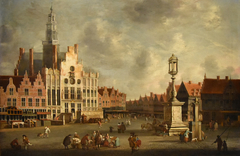 The market in Den Bosch by Jan Abrahamsz Beerstraaten