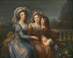 The Marquise de Pezay, and the Marquise de Rougé with Her Sons Alexis and Adrien by Elisabeth Louise Vigée Le Brun