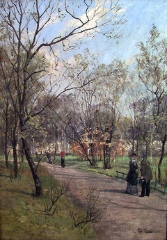 The Park of the Royal Palace, Oslo by Frits Thaulow