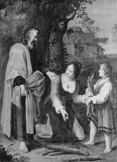 The Prophet Elisha and the Shunamite Woman by Adriaen van Nieulandt the younger