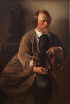 The Sculptor Jens Adolf Jerichau, the Artist's Husband by Elisabeth Jerichau-Baumann