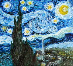 The Starry Night, Free copy by Anna Orion