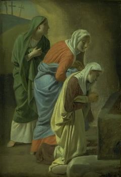 The Three Maries at the Tomb of Christ. Study by Christoffer Wilhelm Eckersberg