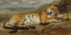 Tiger Resting by Pierre Andrieu