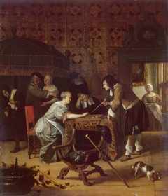 Tric-Trac Players by Jan Steen