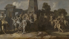 Triumphzug Alexanders des Großen: Streitrösser und Feldherrn des Alexander (Folge 9/12) by Gerard de Lairesse