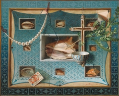 Trompe-l'œil Still Life with Objects from a Cabinet of Curiosities by Gabriel Germain Joncherie