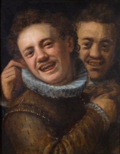 Two Laughing Men by Hans von Aachen