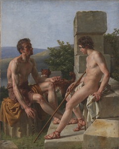 Two Sheperds by Christoffer Wilhelm Eckersberg