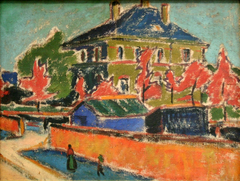 Villa in Dresden by Ernst Ludwig Kirchner