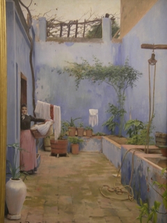 El pati blau by Santiago Rusiñol