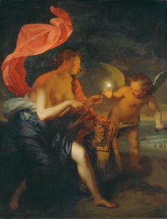 Venus Giving Cupid a Burning Arrow by Godfried Schalcken