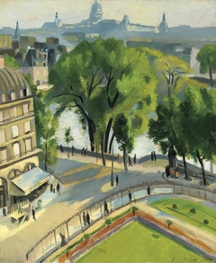 View from Quai du Louvre by Robert Delaunay