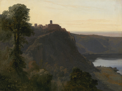 View of Lake Nemi by Jules Coignet