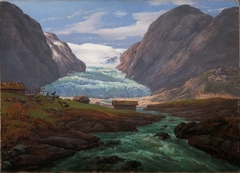 View of Nigardsbreen in Jostedalen by Johan Christian Dahl