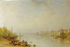 View of Putney Bridge by Thomas Creswick