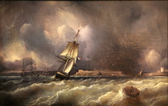 Vue de Brest prise de la rade by Ferdinand Perrot