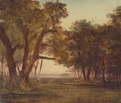 Waldlandschaft bei Morgenstimmung by Carl Blechen