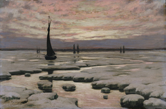 Winter Sunset by L Birge Harrison