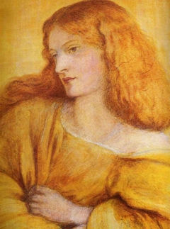 Woman in Yellow by Dante Gabriel Rossetti