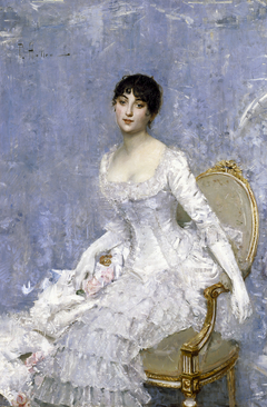 Young Lady in White by Paul César Helleu