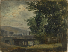 A Bridge on the River Dodder by William Howis senior