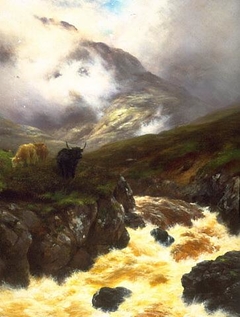 A Highland glen by Peter Graham