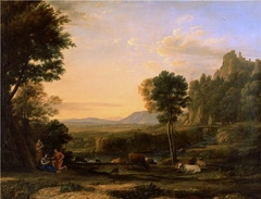 A Pastoral Landscape by Claude Lorrain