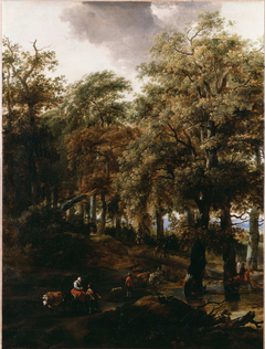 A Road through a Wood by Nicolaes Pieterszoon Berchem