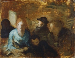 A Third Class Carriage by Honoré Daumier