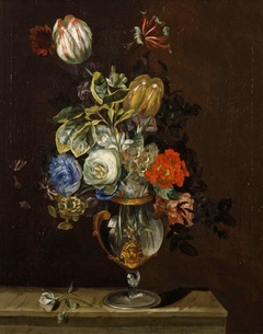 A vase of flowers by Jacob Campo Weyerman