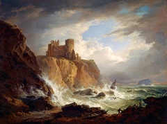 A View of Tantallon Castle with the Bass Rock by Alexander Nasmyth