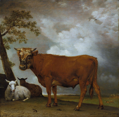 A Young Bull in a Landscape by Paulus Potter