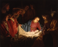 Adoration of the Shepherds by Gerard van Honthorst