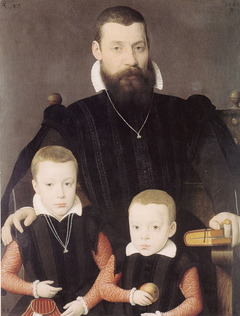 Adriaan van Santvoort and his Sons Guillaume and Adriaan by Bernaert de Rijckere