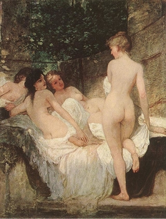 After Bathing by Károly Lotz