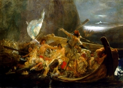 After the destruction of Psara by Nikolaos Gyzis