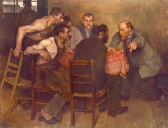 Agitator in the Factory Cantine by Károly Kernstok