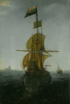 An Amsterdam East Indiaman Sailing Vessel by Unknown Artist